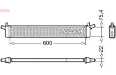 Chladič, chlazení motoru DENSO DRM50136