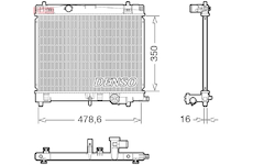 Chladič, chlazení motoru DENSO DRM50137