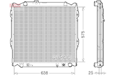 Chladič, chlazení motoru DENSO DRM50138