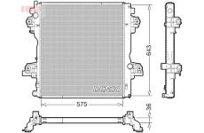 Chladič, chlazení motoru DENSO DRM50140