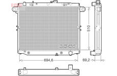 Chladič, chlazení motoru DENSO DRM50148