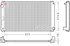 Chladič, chlazení motoru DENSO DRM50149