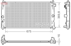 Chladič, chlazení motoru DENSO DRM50150