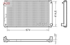 Chladič, chlazení motoru DENSO DRM50151