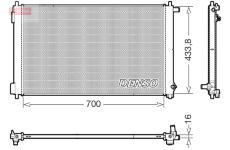 Chladič, chlazení motoru DENSO DRM50154