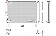 Chladič, chlazení motoru DENSO DRM51012