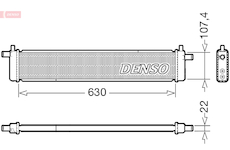 Chladič, chlazení motoru DENSO DRM51013