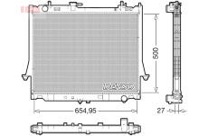 Chladič, chlazení motoru DENSO DRM99014