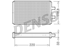 Výměník tepla, vnitřní vytápění DENSO DRR12007