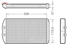 Výměník tepla, vnitřní vytápění DENSO DRR12008