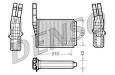 Výměník tepla, vnitřní vytápění DENSO DRR23013