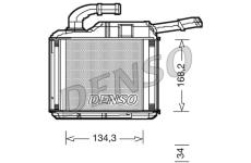 Výměník tepla, vnitřní vytápění DENSO DRR32010