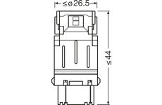 OSRAM Žiarovka 12V LED P27/7W W2 5x16q 1 7W červená blister Ecopack /2ks/