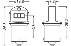 Zarovka, svetlo pro cteni (interier vozidla) ams-OSRAM 5008DWP-2BL