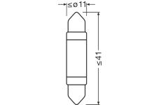 Zarovka, svetlo pro cteni (interier vozidla) ams-OSRAM 6413DWP-1BL