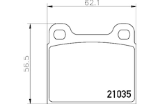 Sada brzdových destiček, kotoučová brzda MINTEX MDB1068