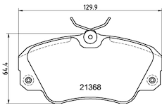 Sada brzdových destiček, kotoučová brzda MINTEX MDB1540