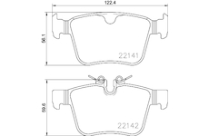 Sada brzdových destiček, kotoučová brzda MINTEX MDB3783