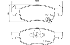 Sada brzdových destiček, kotoučová brzda MINTEX MDB3772