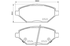 Sada brzdových destiček, kotoučová brzda MINTEX MDB3937