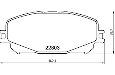 Sada brzdových destiček, kotoučová brzda MINTEX MDB3443