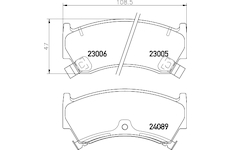 Sada brzdových destiček, kotoučová brzda MINTEX MDB2144