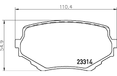 Sada brzdových destiček, kotoučová brzda MINTEX MDB1750