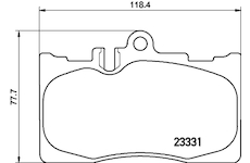 Sada brzdových destiček, kotoučová brzda MINTEX MDB2135