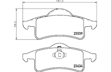 Sada brzdových destiček, kotoučová brzda MINTEX MDB2154