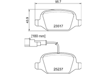 Sada brzdových destiček, kotoučová brzda MINTEX MDB3213