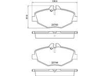 Sada brzdových destiček, kotoučová brzda MINTEX MDB2539