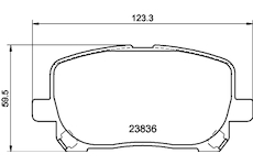 Sada brzdových destiček, kotoučová brzda MINTEX MDB2266