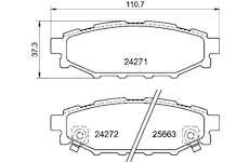 Sada brzdových destiček, kotoučová brzda MINTEX MDB2732