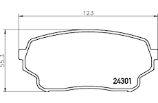 Sada brzdových destiček, kotoučová brzda MINTEX MDB2780