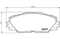 Sada brzdových destiček, kotoučová brzda MINTEX MDB2786