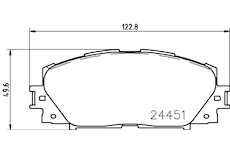 Sada brzdových destiček, kotoučová brzda MINTEX MDB3003