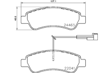 Sada brzdových destiček, kotoučová brzda MINTEX MDB3766