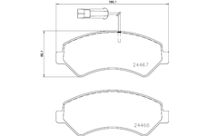 Sada brzdových destiček, kotoučová brzda MINTEX MDB3794