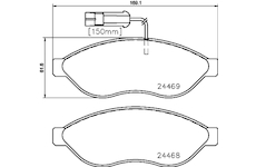 Sada brzdových destiček, kotoučová brzda MINTEX MDB3365