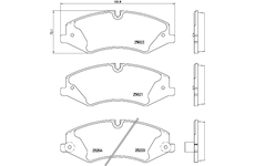 Sada brzdových destiček, kotoučová brzda MINTEX MDB3124