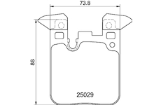 Sada brzdových destiček, kotoučová brzda MINTEX MDB3269