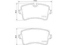 Sada brzdových destiček, kotoučová brzda MINTEX MDB3086