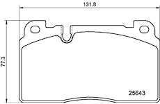 Sada brzdových destiček, kotoučová brzda MINTEX MDB3314