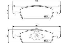 Sada brzdových destiček, kotoučová brzda MINTEX MDB3360