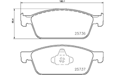 Sada brzdových destiček, kotoučová brzda MINTEX MDB3364