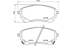 Sada brzdových destiček, kotoučová brzda MINTEX MDB4200