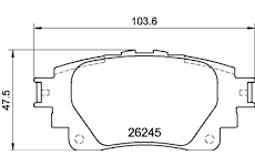 Sada brzdových destiček, kotoučová brzda MINTEX MDB4292