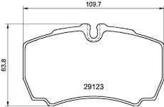 Sada brzdových destiček, kotoučová brzda MINTEX MDB3042