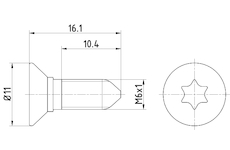 Sroub, brzdovy kotouc MINTEX TPM0008