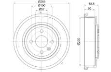 Brzdový buben MINTEX MBD286